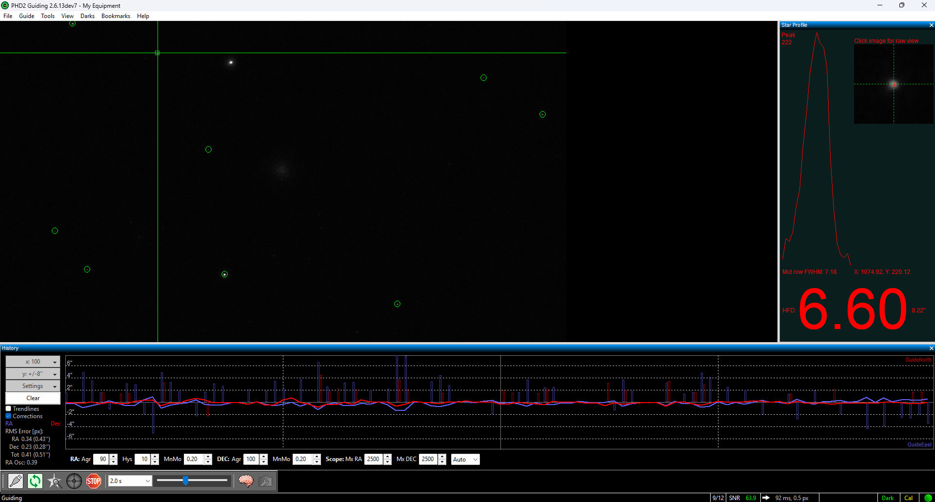 Guiding 10 inch omegon image
